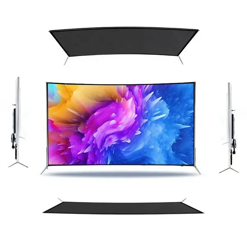 

Factory OEM LED Television 4K 75 inch Curved Smart TV 4K Big Screen Ultra HD 75 inch TV portable tv
