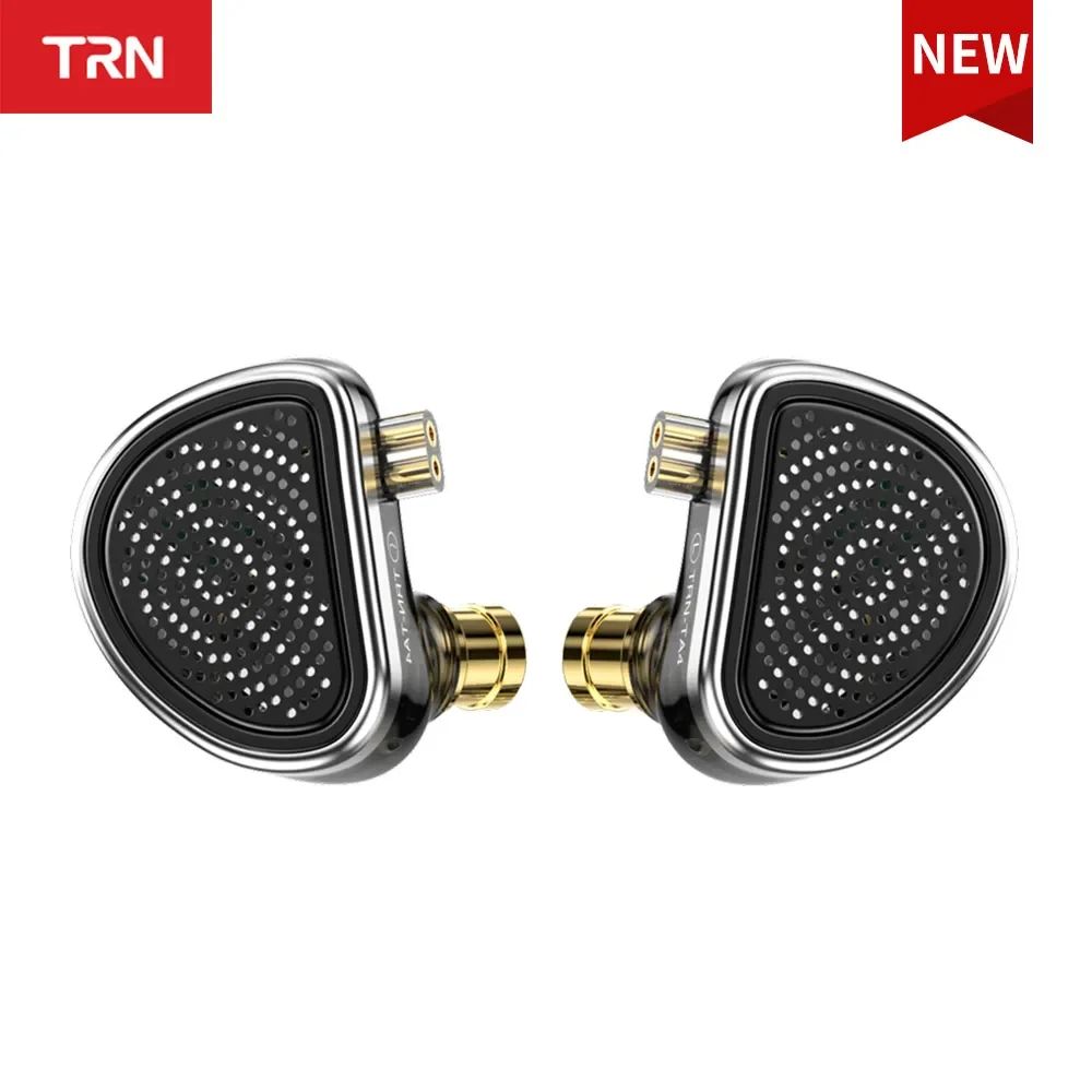 

TRN TA4 2DD+2BA Гибридные наушники-вкладыши с монитором Hi-Fi Bass Sound High Fidelity для смартфонов/ПК