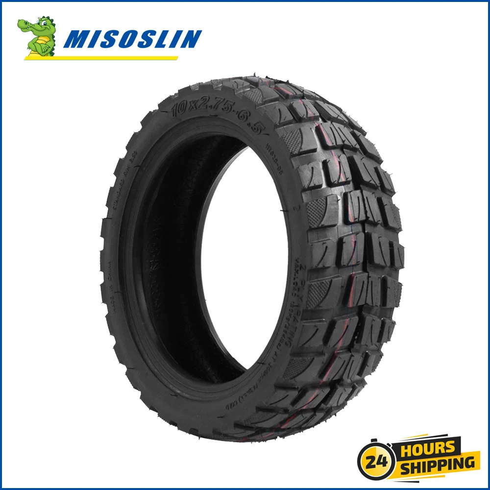 10inch Tubeless Off-road Tires for Electric Scooter Vacuum Tire 10x2.75-6.5 Scooter Wearproof Upgrade Rubber Tyre Repair Parts