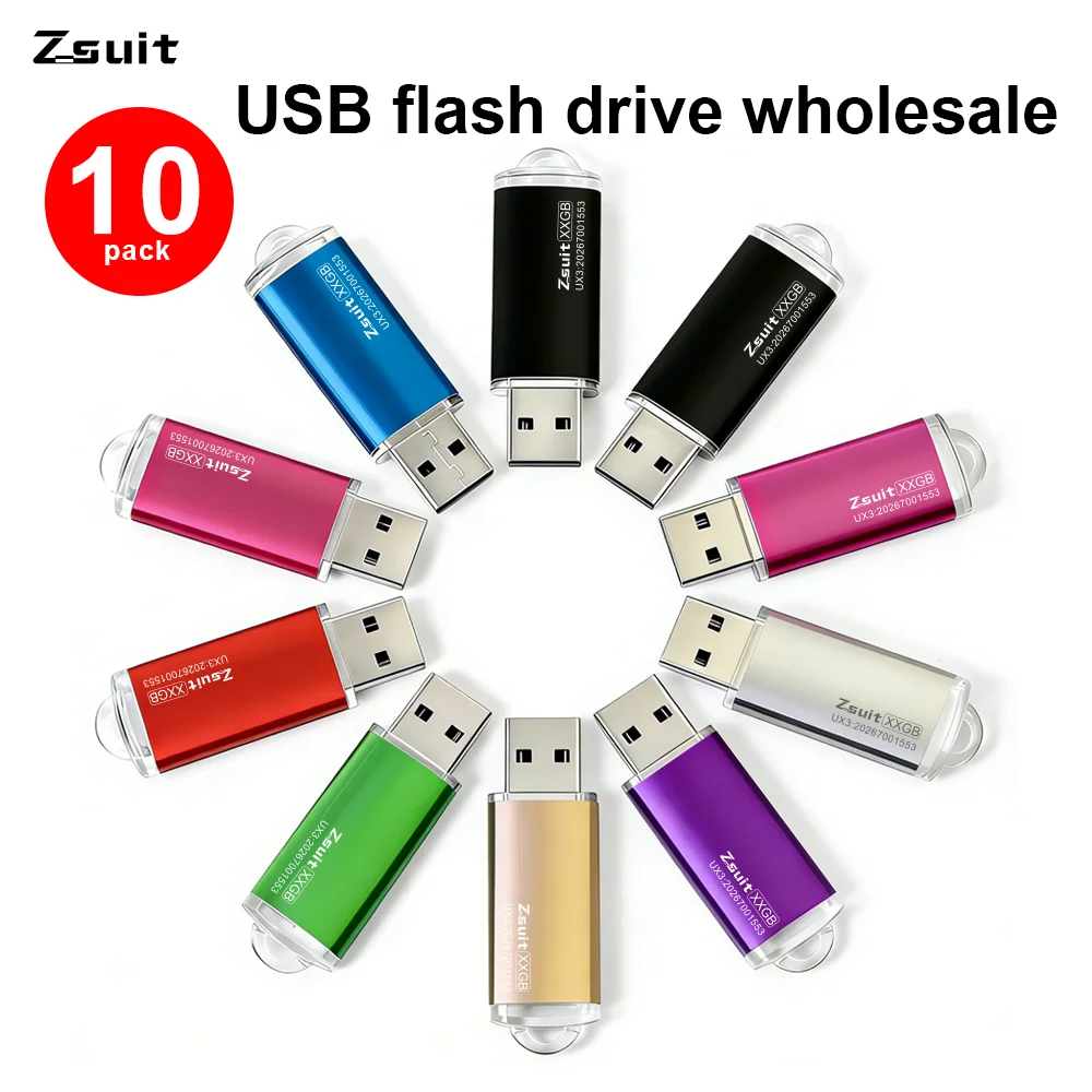 10pcs 2.0/3.0 Speed USB Flash Drives 4GB/8GB/16GB/32GB/64GB Storage Sticks Free Logo Car USB Drive Included Free Shipping