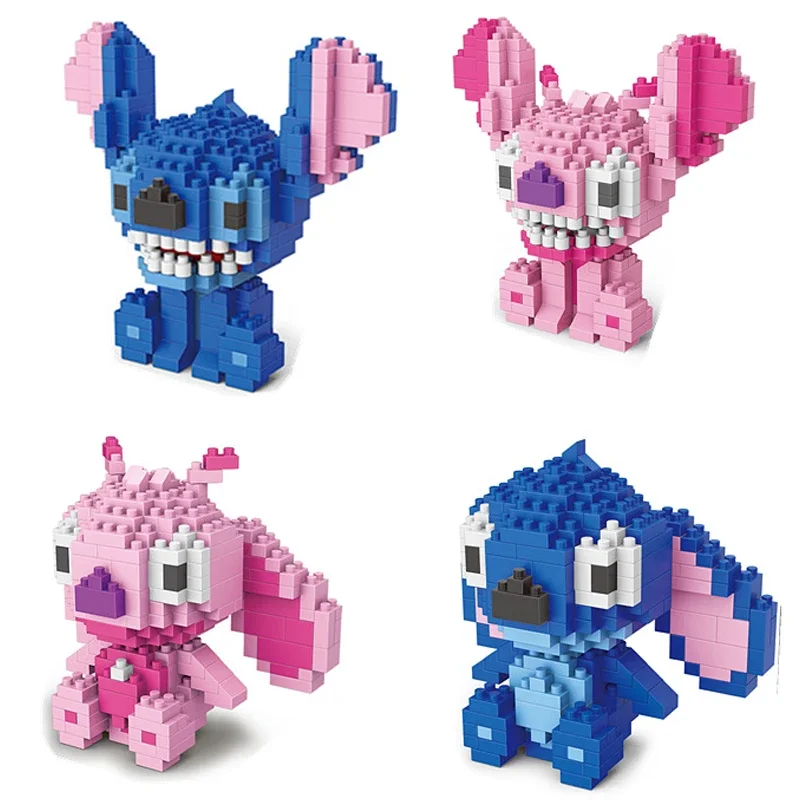 

New Disney Stitch 236-313pcs Building Blocks Toy Diamond Bricks Stitch Bricks Assemble Educational Kid Toys Birthday Gift