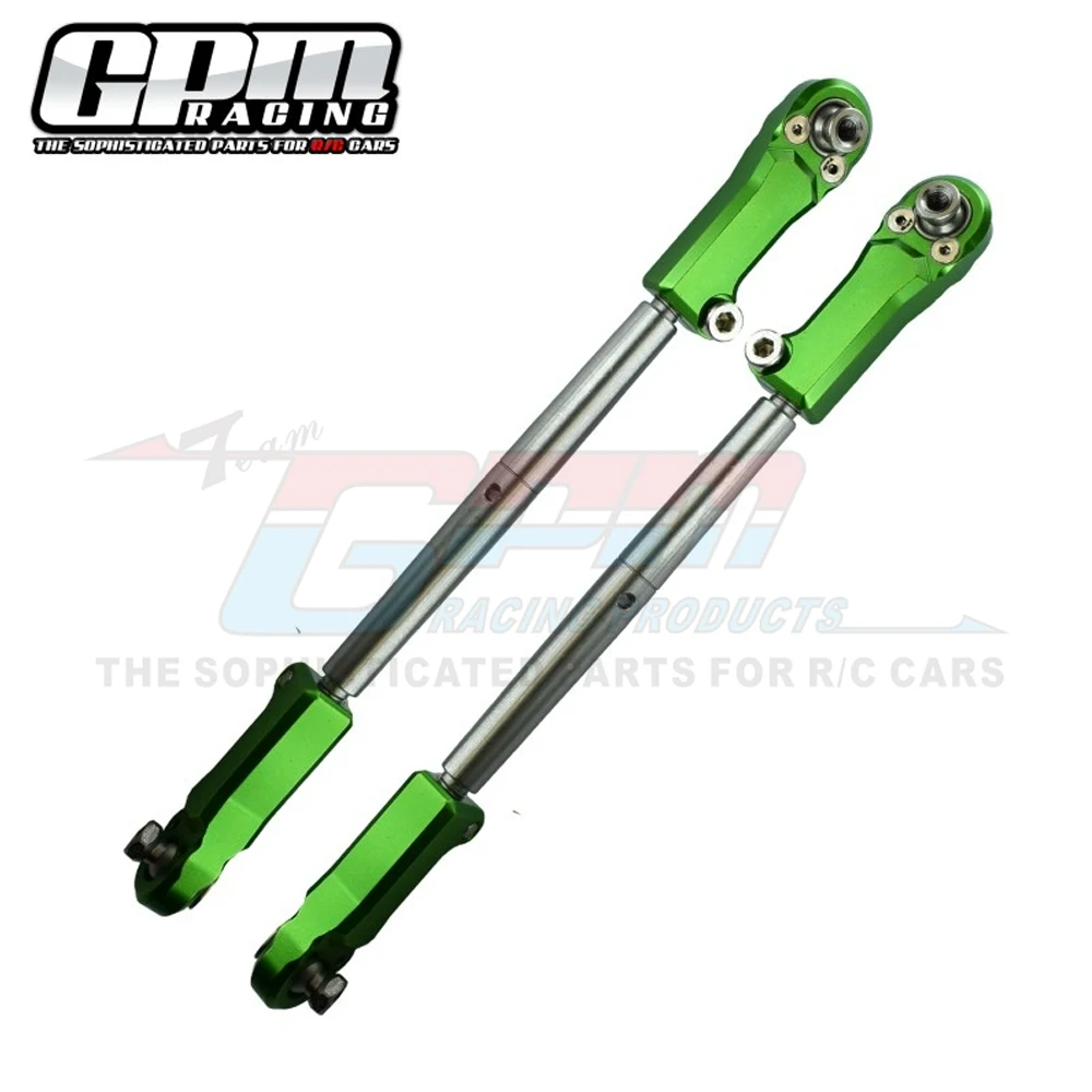 GPM for ARRMA 1/5 KRATON OUTCAST EXB 8S 4WD Monster Truck Metal Adjustable Front Steering Links Tie Rod ARA340156 + ARA330567