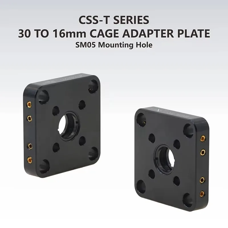 CSS-T Series 30mm to 16mm Cage Adapter Plate, Optical Cage System Transition Plate