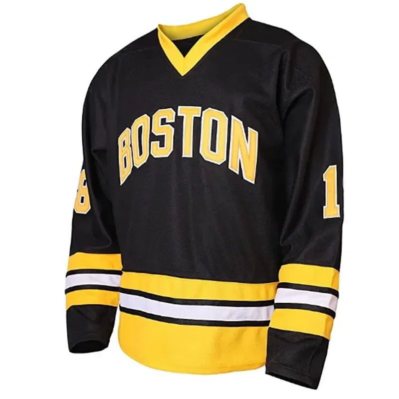 qq 123 فيلم آدم ساندلر # 18 Happy Gilmore Ice Jersey ملابس رياضية خارجية كوسبلاي 1996 ملابس هيب هوب مخيطة للرجال الهوكي #3