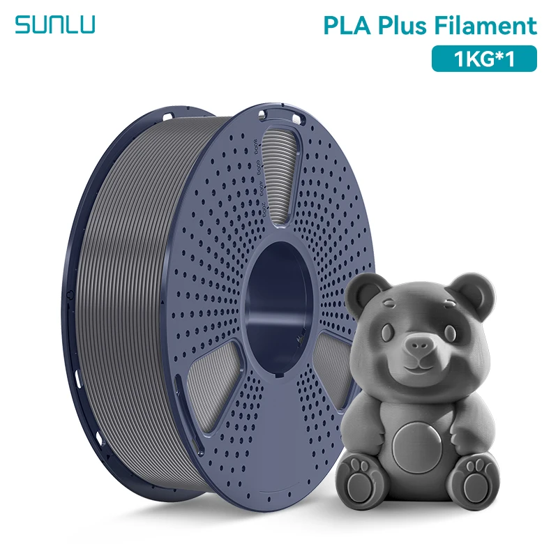 SUNLU PLA 1,75 mm PLAPLUS 1 kg 3D-Drucker-Filament, ordentlich anordnet, keine Knoten, ungiftig, biologisch abbaubare Vakuumverpackung