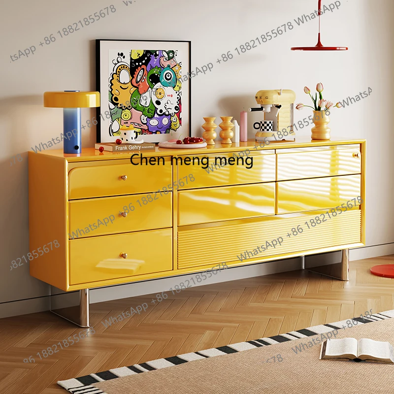 

Italian light luxury paint, modern simplicity, home entry, decorative side cabinet