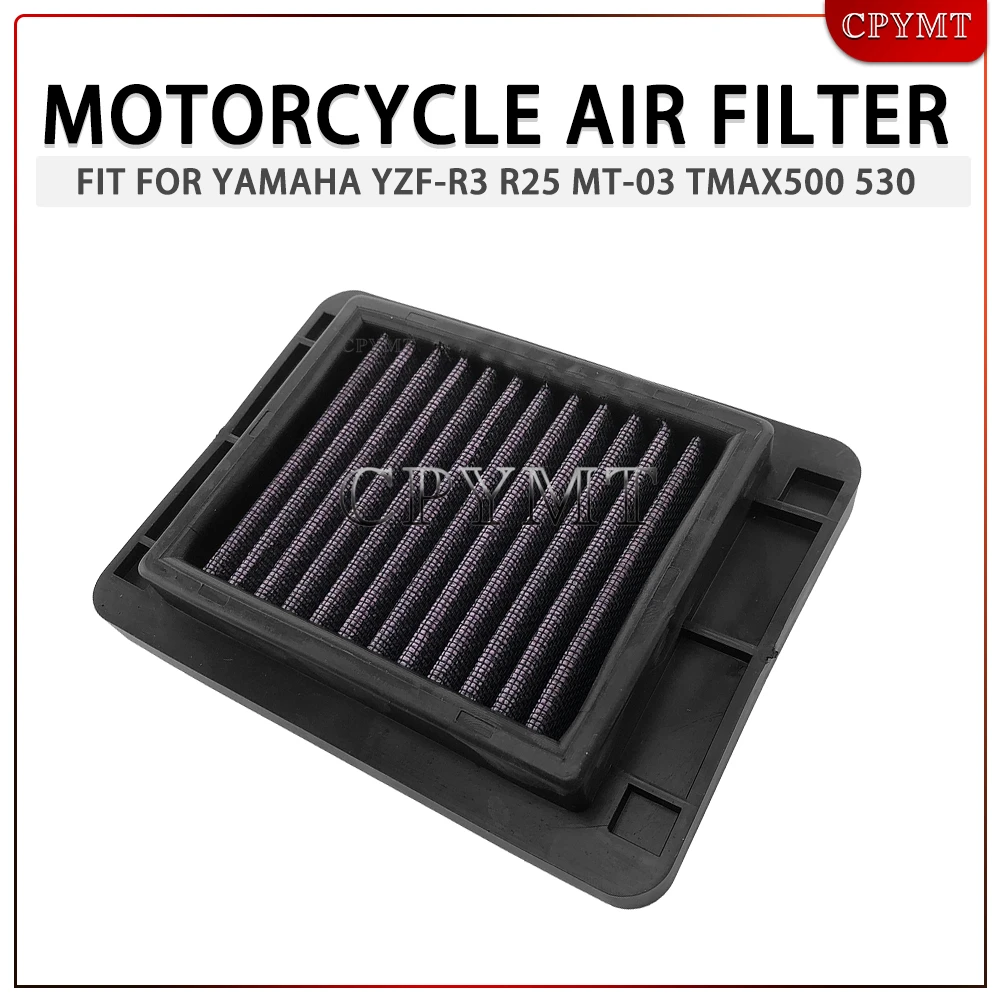 

Motorcycle Air Filter Element fit For YAMAHA YZF-R3 YZF-R25 YZFR3 YZFR25 MT-03 MT03 TMAX530 TMAX500 TMAX 530 XP530 XP500