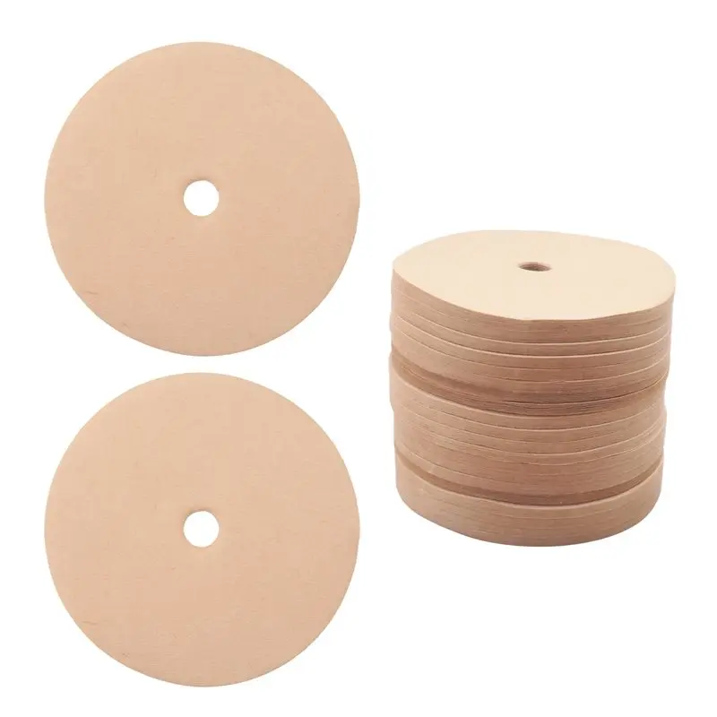 AS94-500PCS Count Percolator Coffee Filters, 3.75 Inch Natural Unbleached Disposable Coffee Filter Disc Coffee Filters
