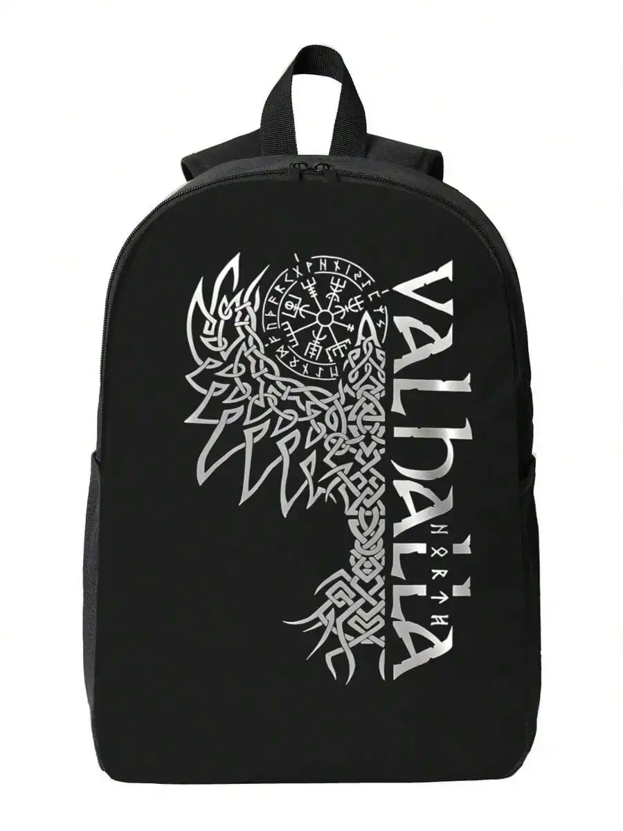 Viking Themed Backpack For Adults - Large Capacity Laptop Bag 17 Inch