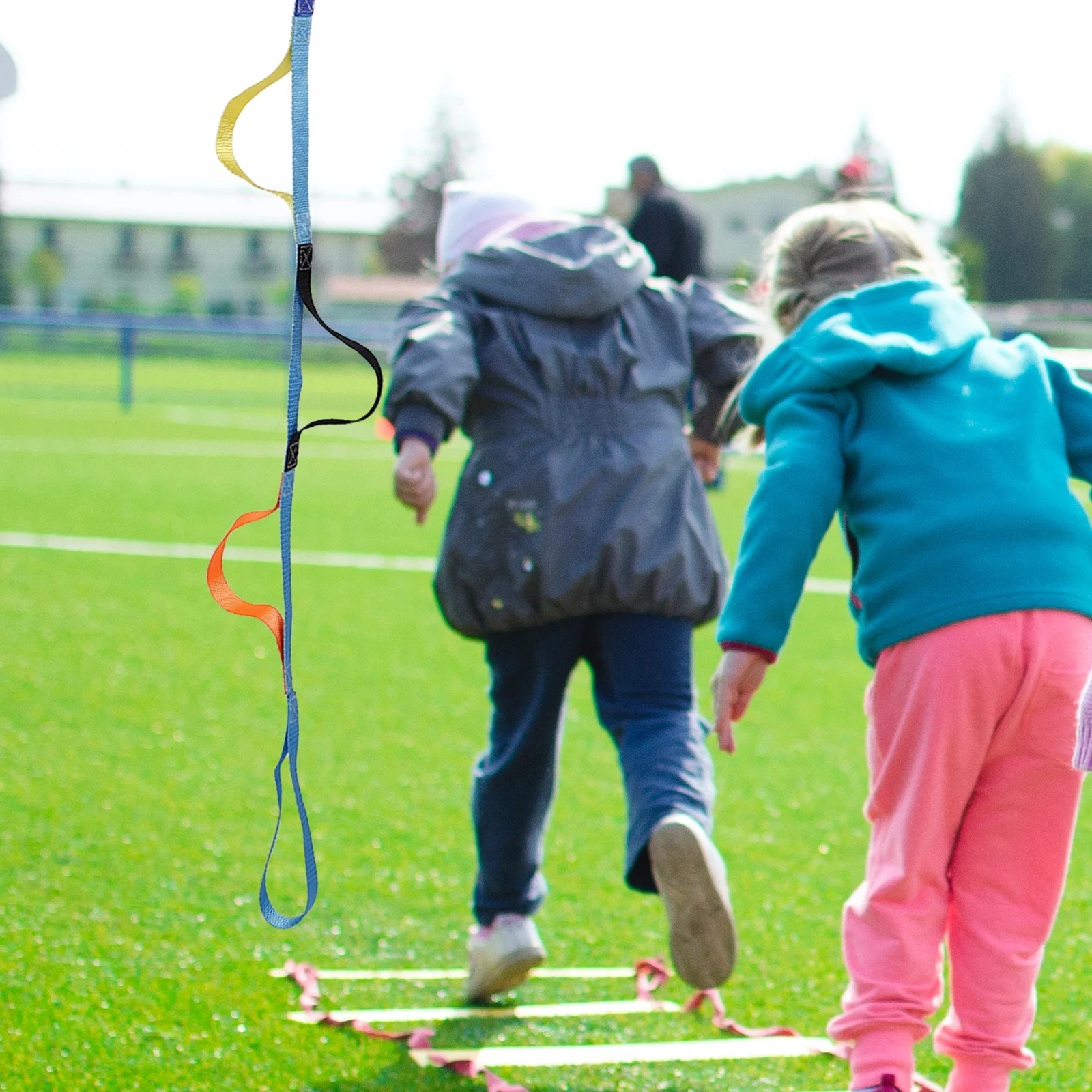 어린이용 등반용 튼튼한 로프 사다리 야외 어린이 등반기 부착물 내구성 있는 어린이용 로프 사다리 액세서리