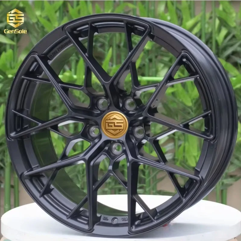 16-22 Inch 5x112 5x114.3 5x120 Matte Black Forged Aluminum Alloy Wheel Rims High Performance Car Wheels
