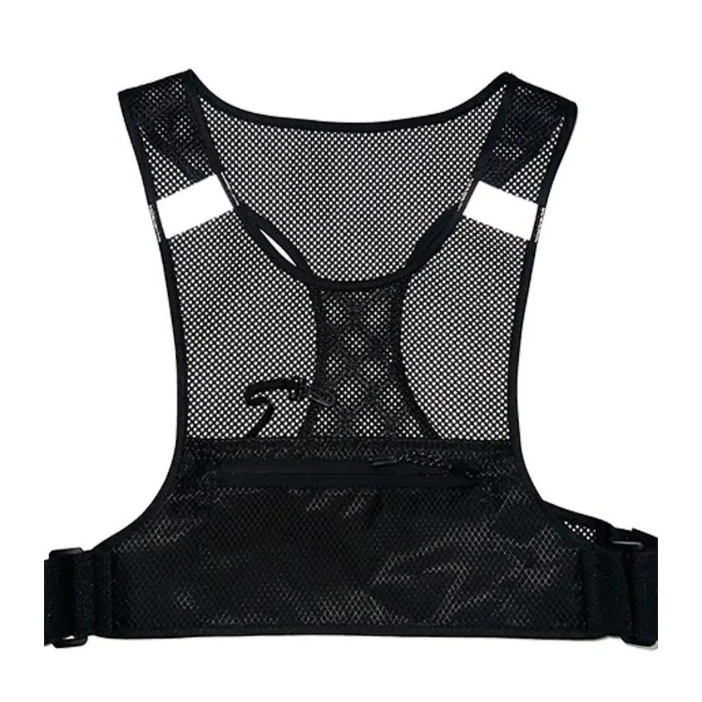 

High Visibility Reflective Vest Bag Security Lightweight Safety Reflective Vest Fluorescent Color Breathable Night Running Bag