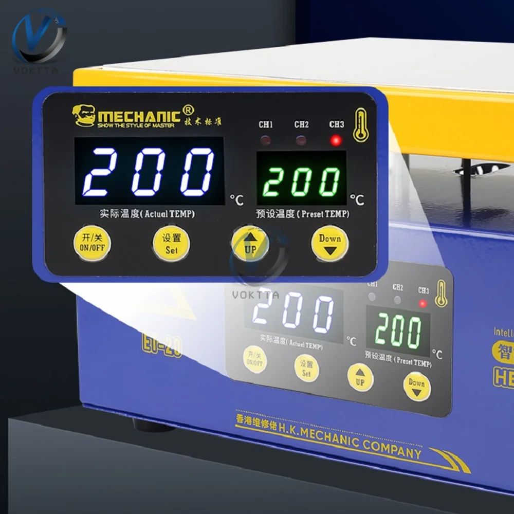 ET-10/20 tavolo riscaldante temperatura costante digitale intelligente per telaio centrale rimozione BGA Reballing PCB preriscaldamento piastra