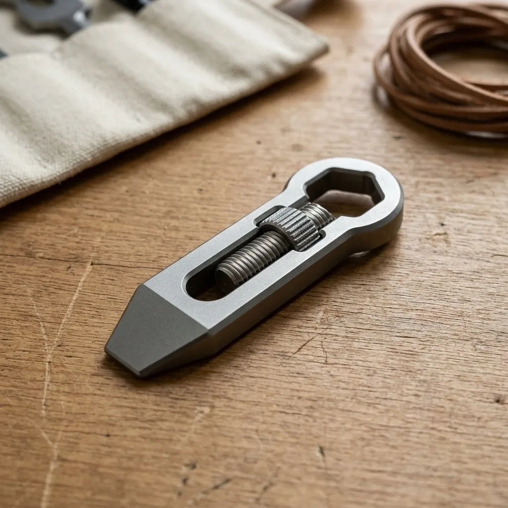 Multi Purpose Daily Spanner Hand Tool Key Ring Size Lightweight Portable Gadget For Household Bicycle Outdoor Quick Repair Work