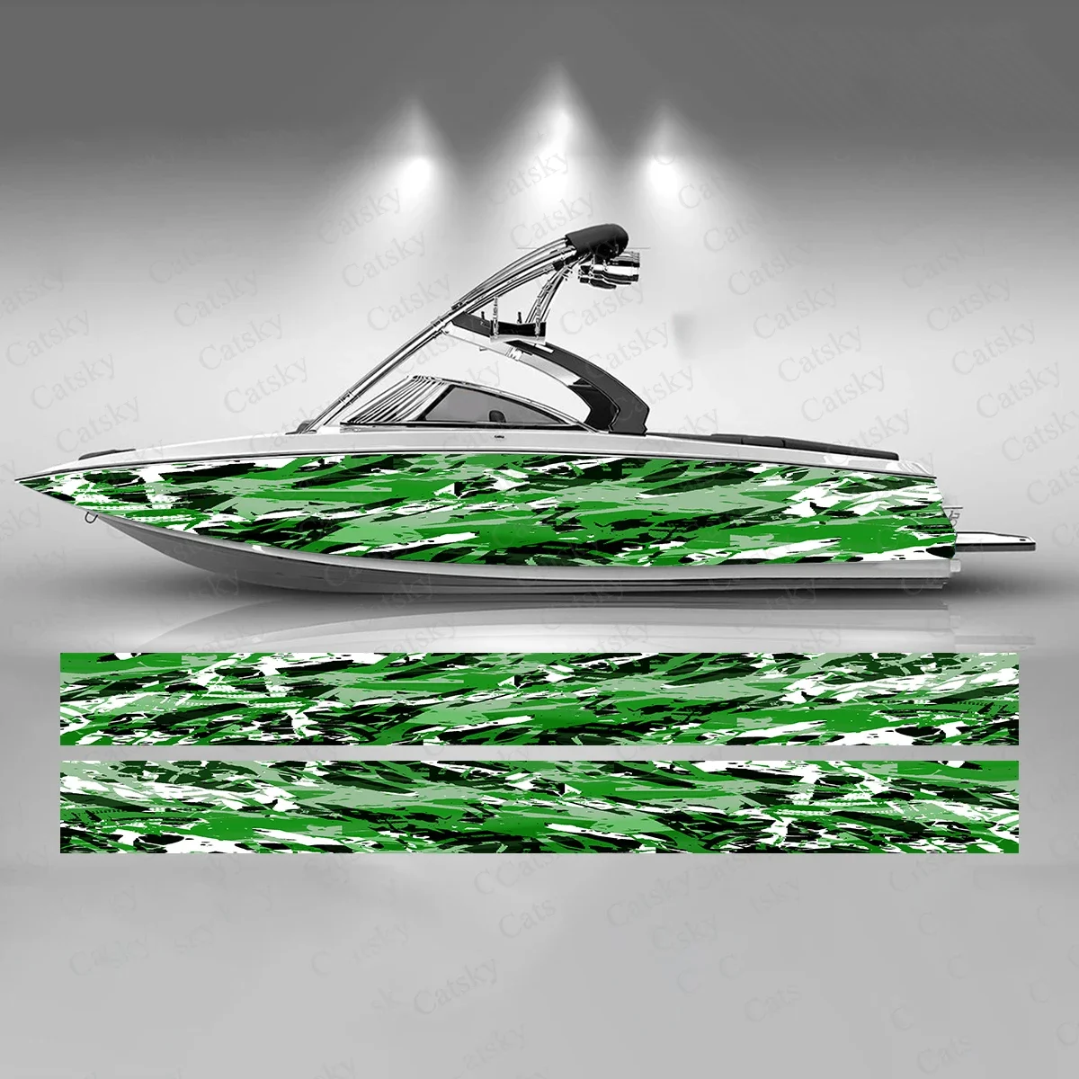 

Camo Graphic Design Boat Sticker Fashion Custom Fish Boat-Sticker Vinyl Waterproof Boat Wrap Graphic Boat Wrap Decal