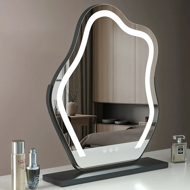 Vanity Mirror with Lights, Bathroom Mirror with Dimmable 3 Modes, 360 ° Rotary Touch Screen Control, Suable for Bedroom