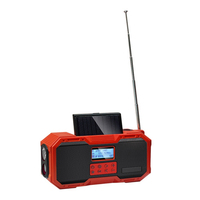 Ipx6 Waterproof Radios Speakers Wireless Bt Solar DAB+ AM Fm high quality DAB+ AM-Fm Radio With Hand Crank Power