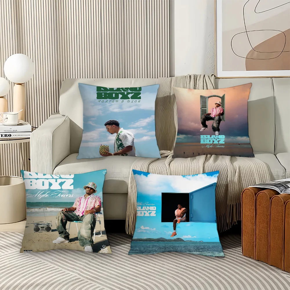 

Пуэрто-риканский рэпер Myke Towers наволочка офисные подушки подходят для дивана, автомобиля, спальни, декоративная наволочка