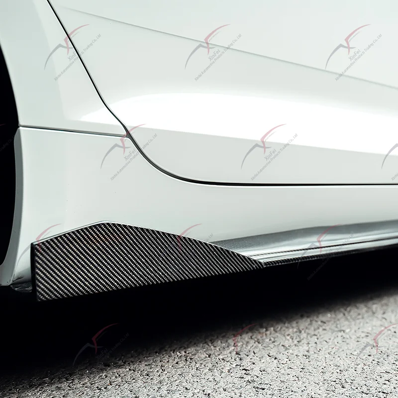 For Audi A5 S5 Upgrade CM Style Body Kit Carbon Fiber Front Bumper Lip Rear Diffuser Side Skirt Car Hood 2019-2020 - view 4