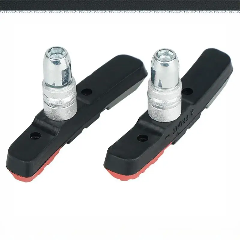 V-Bremsbeläge 2 Stück 70mm Hochwertiger, strapazierfähiger Gummi für Metallfelgen, geeignet für Nass- und Trockenbedingungen im Winter und Sommer beim Radfahren. – Detail 1