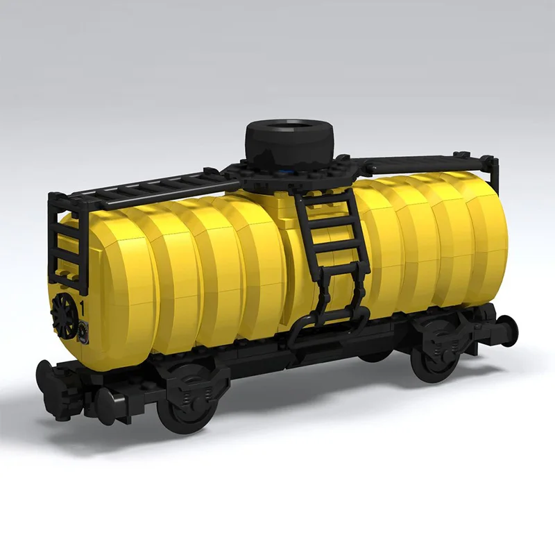 Модель городской автомобиль MOC, строительные кирпичи, транспортный поезд, танк, автомобиль, модульная технология, подарки, праздник, сборка, детские игрушки, костюм