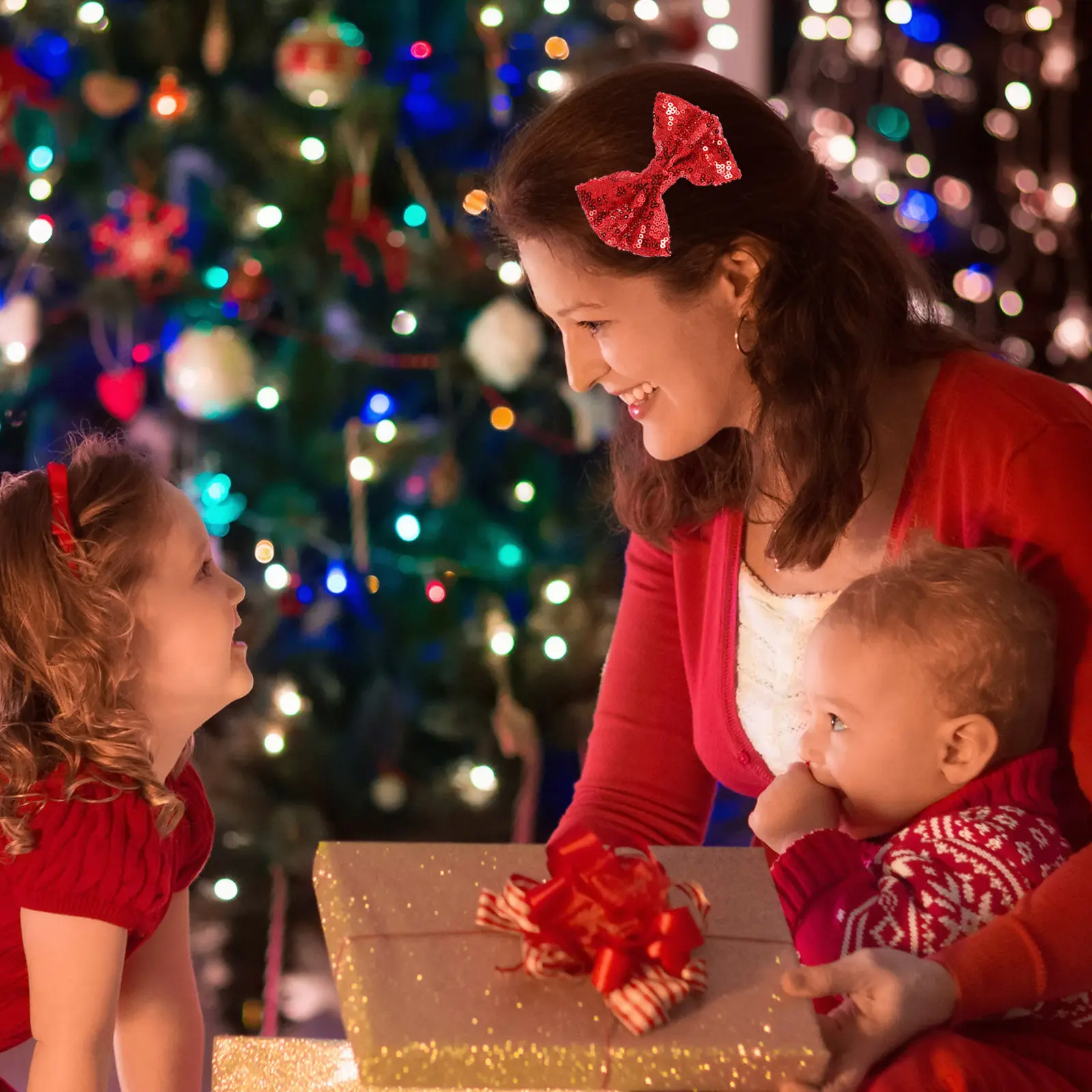 

8 шт. мини-бантики с пайетками для шитья, разноцветные маленькие бантики для поделок, украшения для вечеринок, подарки на день рождения, свадьбу, мини-бантики из лент