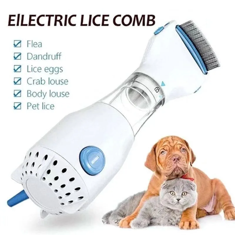 Cat Dog Pet Brush Electric Anti Lice Comb 3 in 1 Multifunctional Flea Removal Killer for Cat Comb Hair Cleaner Puppy Accessorie