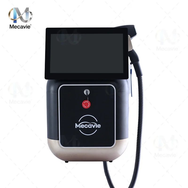 Mecavie Diode Laser Hair Removal Machine With FAC Fast Axis Collimator Lens Intelligent Touch Control Real‑Time Parameter Sync Ice Cooling 4000W 4‑Wavelength Beauty Device For Salon Home‑Use Skin Care Instrument