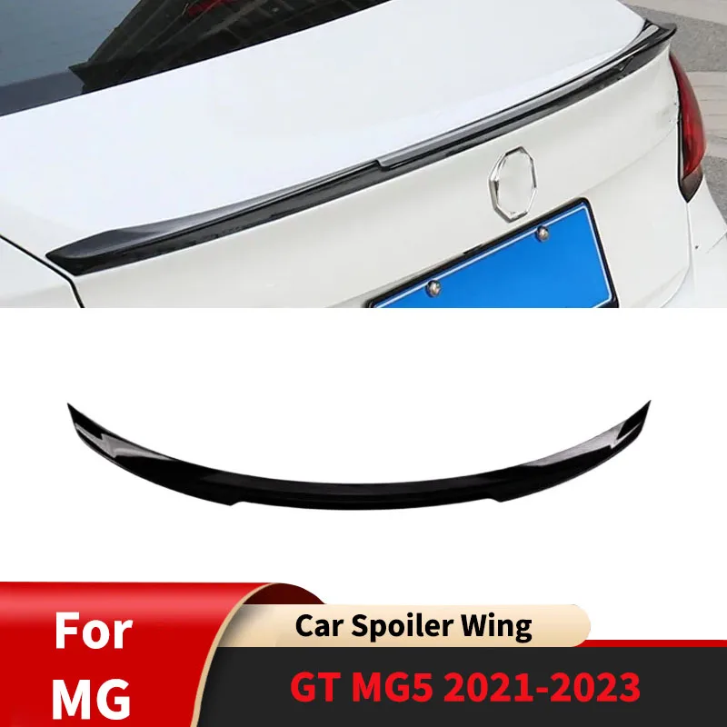 

For MG GT MG5 2021-2023 Car Spoiler Wings Body Kit Spoiler Diffuser Tail Fin Guard Protector Cover Accessories Auto Parts Tuning