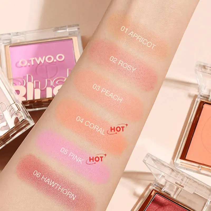 Monochrome Silky Smooth Matte Blush Natural Trim Face Contouring Shadow Powder Rouge Enhance Complexion Makeup Lip Cosmetics