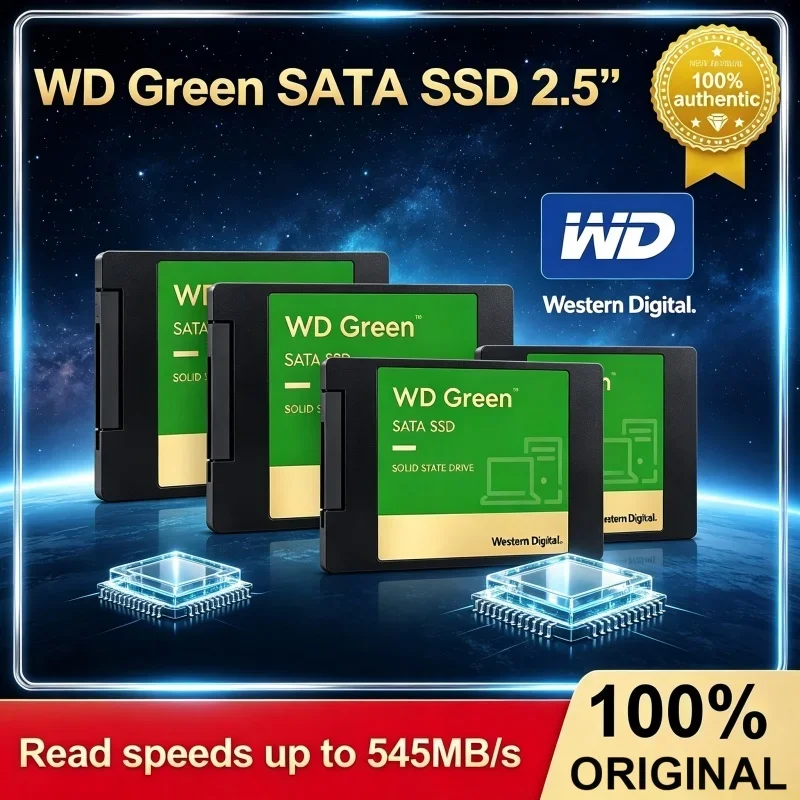 Original WD Green 250GB 1TB 2TB SATA SSD 2.5" SATA3 Internal Solid State Disk For Notebook Desktop PC Hard Drive