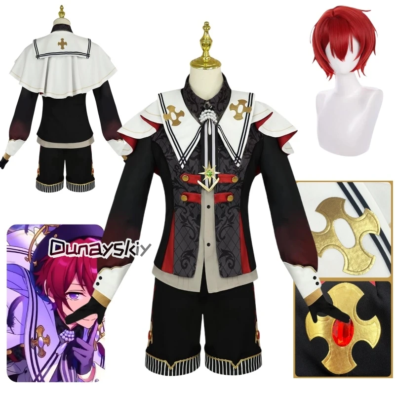 

Game Ensemble Stars Fallen Angels Mashiro Tomoya Suou Tsukasa 코스프레 Costume Party Suit Halloween Carnival Uniforms Custom Made