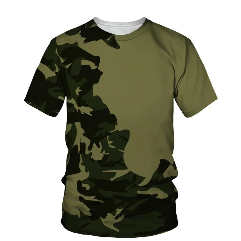 3D Vintage Camouflage Printing T Shirt CAMO Tee Shirts Summer Harajuku Short Sleeves Tops