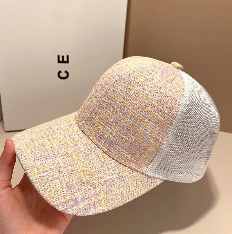 Fashion Brand Small Fragrant Hat Children Face Is Still A Hard Top Duck Cap Outdoor Mesh Breathable Sunscreen Baseball Caps