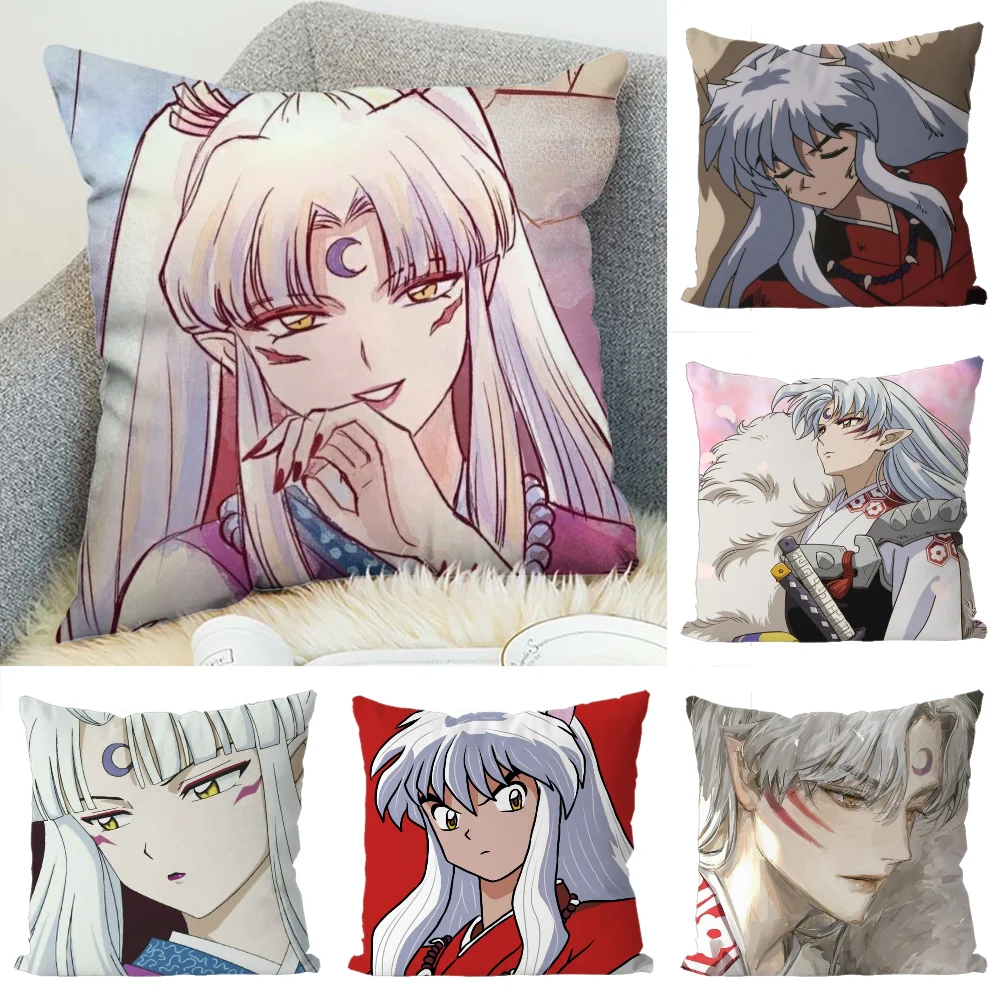 

Inuyasha Pillow Case Luxury Double-sided For Car Pillows 45x45 Cushions Cover Home And Decoration Sofa Pillowcase 50x50