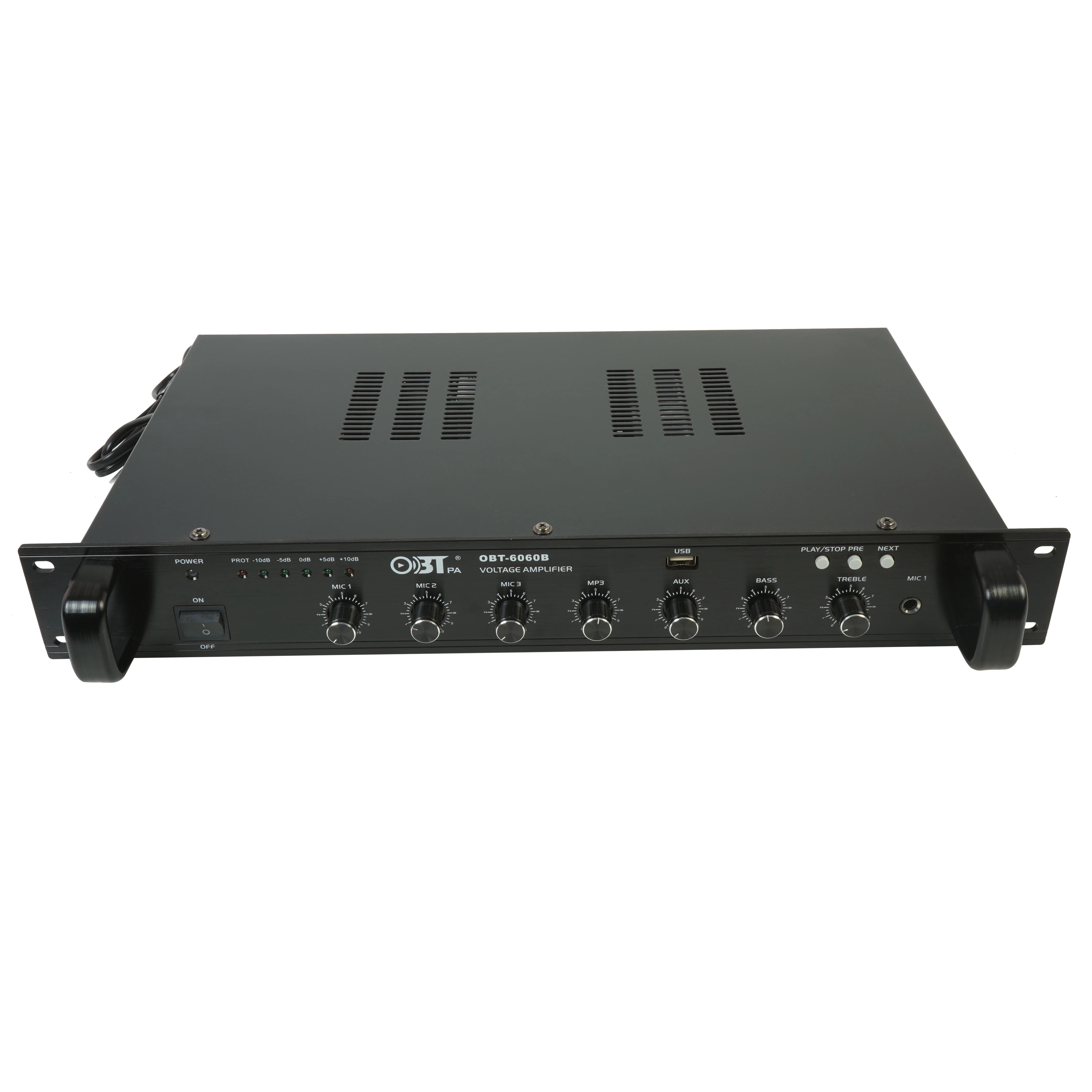 OBT-6060 Professional Audio Amplifier Built-in Fm Radio Module Mini Mp3 Mixer Power Amplifier