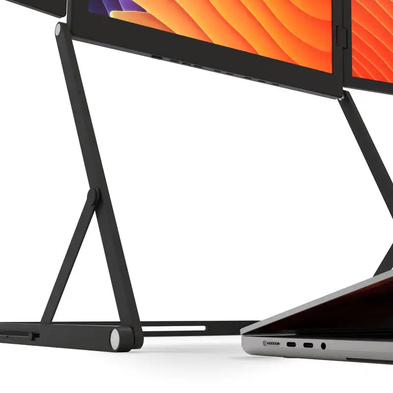 Dreifachbildschirm-Monitor 15,6 Zoll FHD 1080P tragbarer Reisemonitor für Laptops, ultraschlank extern für Laptop PC Mac Phone PS5 Pro