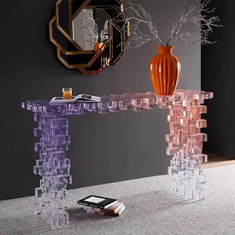 

Living room corridor creative entrance table high-end