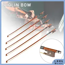 LOOK Fiddle Violin Bow 4/4 3/4 1/2 1/4 1/8 Violin Fiddle Bow Frog Horsehair Student Bow For Acoustic Violin & Electric Violin