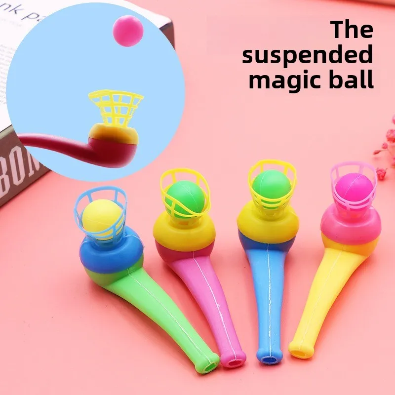 Tubo de soplado mágico para niños, bola flotante, juegos de favores, juguetes de entrenamiento de equilibrio, regalos de Piñatas para fiesta de cumpleaños y boda, relleno de bolsas, 6/12 Uds.