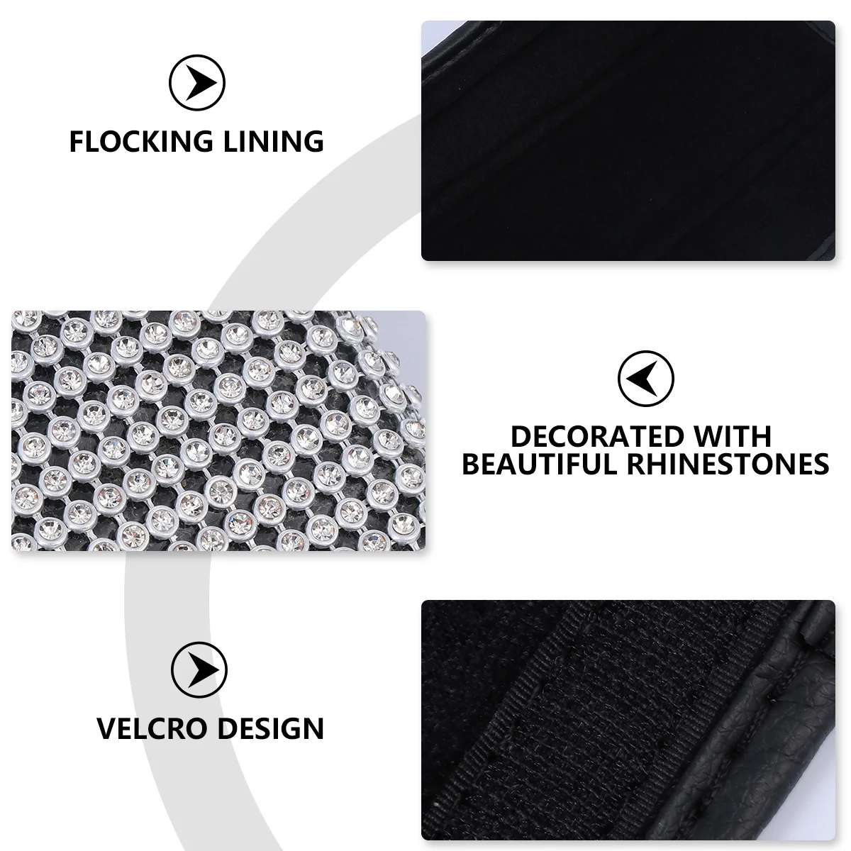 

2Pcs Safety Belt Shoulder Pads Rhinestone Crystal Car Accessories Protection Cover Soft Comfortable Car Interior