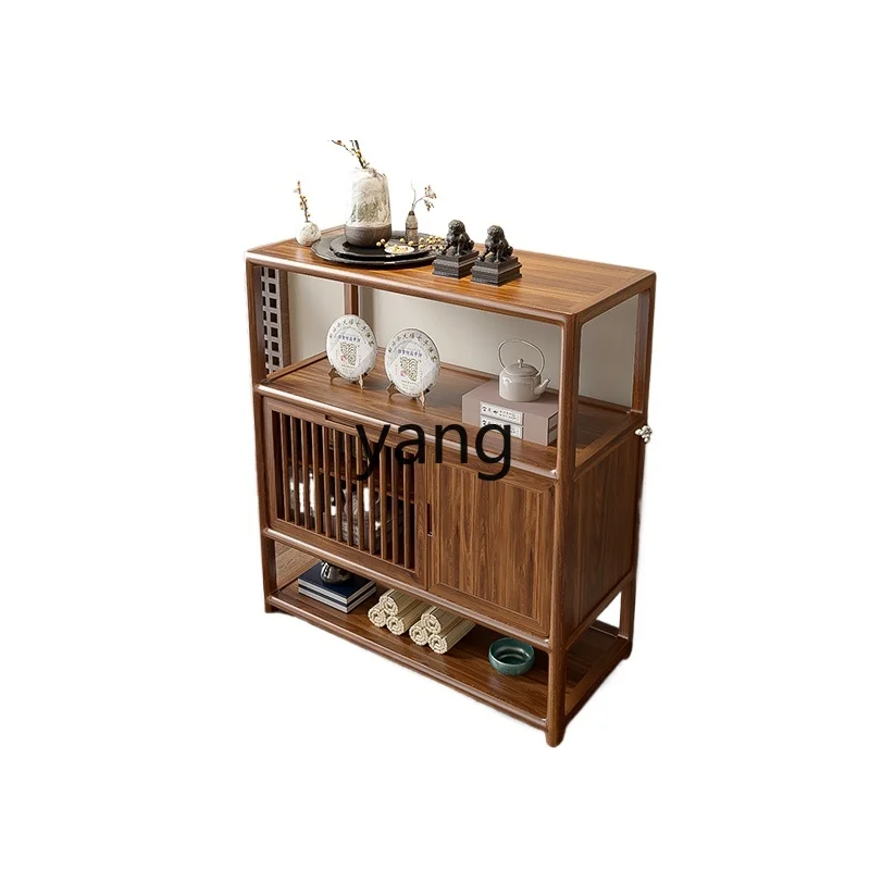 

LZR new Chinese solid wood dining side cabinet low cabinet porch cabinet locker