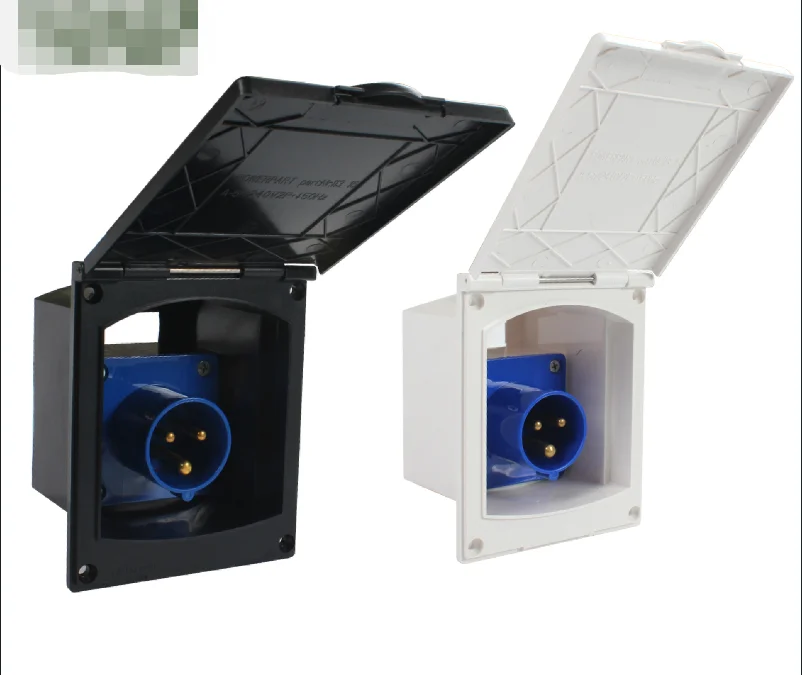 Soket pengisi daya RV 16A 220V-240V soket tahan air inlet daya eksternal