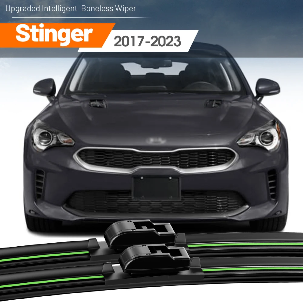 

2pcs For Kia Stinger 2017-2023 Front Windshield Wiper Blades 2018 2019 2020 2021 2022 Windscreen Window Accessories