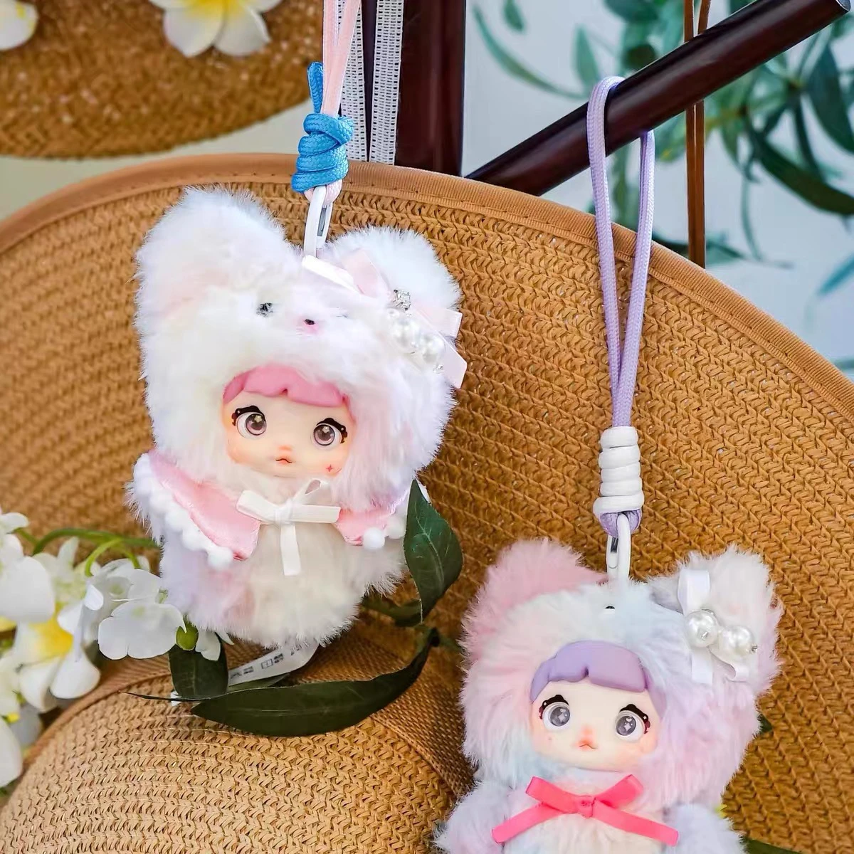 在庫あり 新品 ノミ純正 V4 ミバオシリーズ 可愛いグルー彫刻人形 ブラインドボックス オーナメント ドールバッグペンダント 女の子 誕生日プレゼント