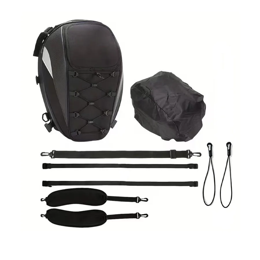 Motorcycle Tail Bag Rear Seat Bag Waterproof High Capacity Rider Multifunction Backpack Tailbag Universal Motorcycle Parts