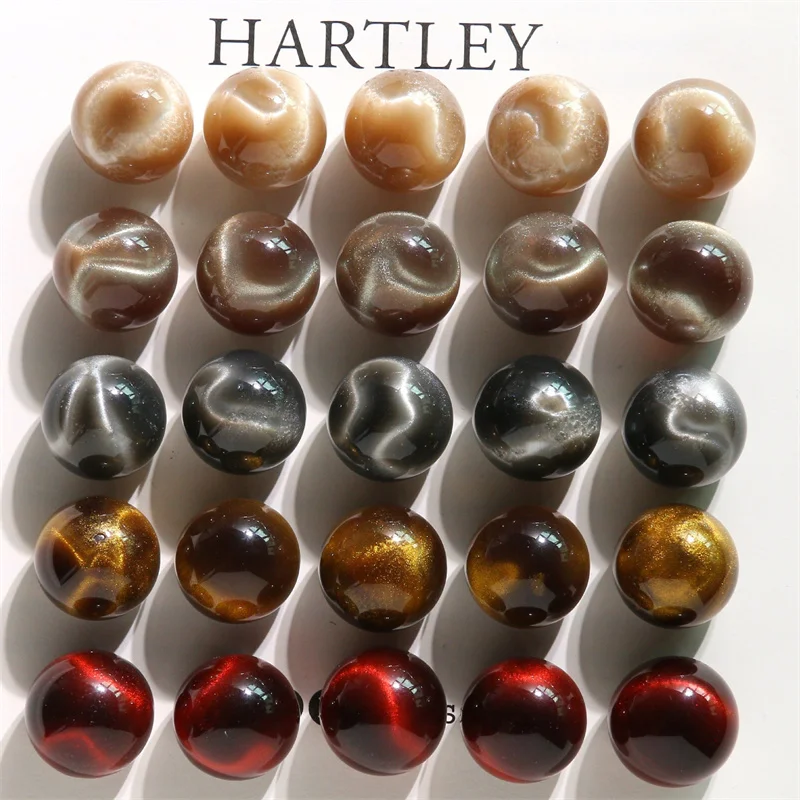 New style 50pcs/lot 19mm color quicksand pattern geometry rounds shape resin cabochon beads diy jewelry garment hair accessory