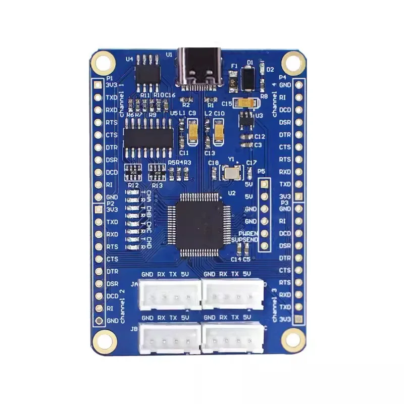 USB to 4-way TTL serial port Original FT4232HL chip USB to multi-way serial port 5V 3.3V