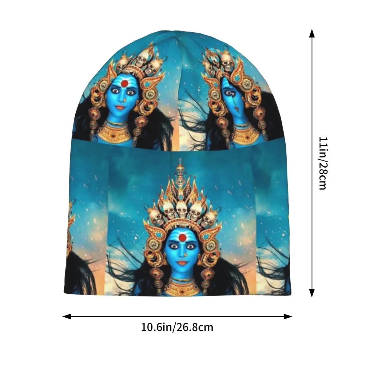 Cosmic Kali Ma - Hindu Goddess Of Destruction Warm Knitted Cap Fashion Bonnet Hat Autumn Winter Beanies Hats for Unisex Adult