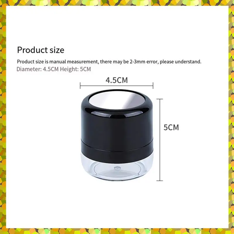 AGLH Пустая рассыпчатая коробка для пудры, коробка для пудры для макияжа, портативная зеркальная коробка для рассыпчатой пудры, зеркальная основа для путешествий своими руками